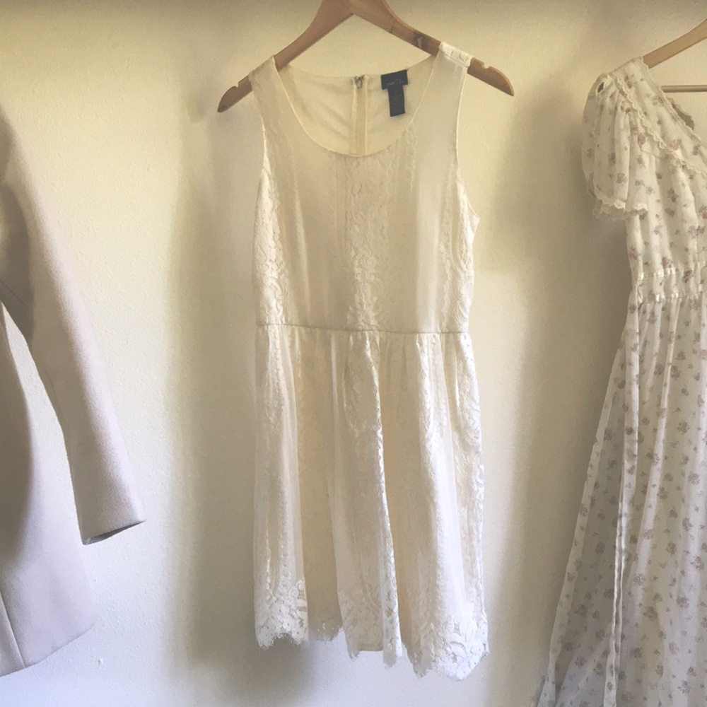 Cream lace dress